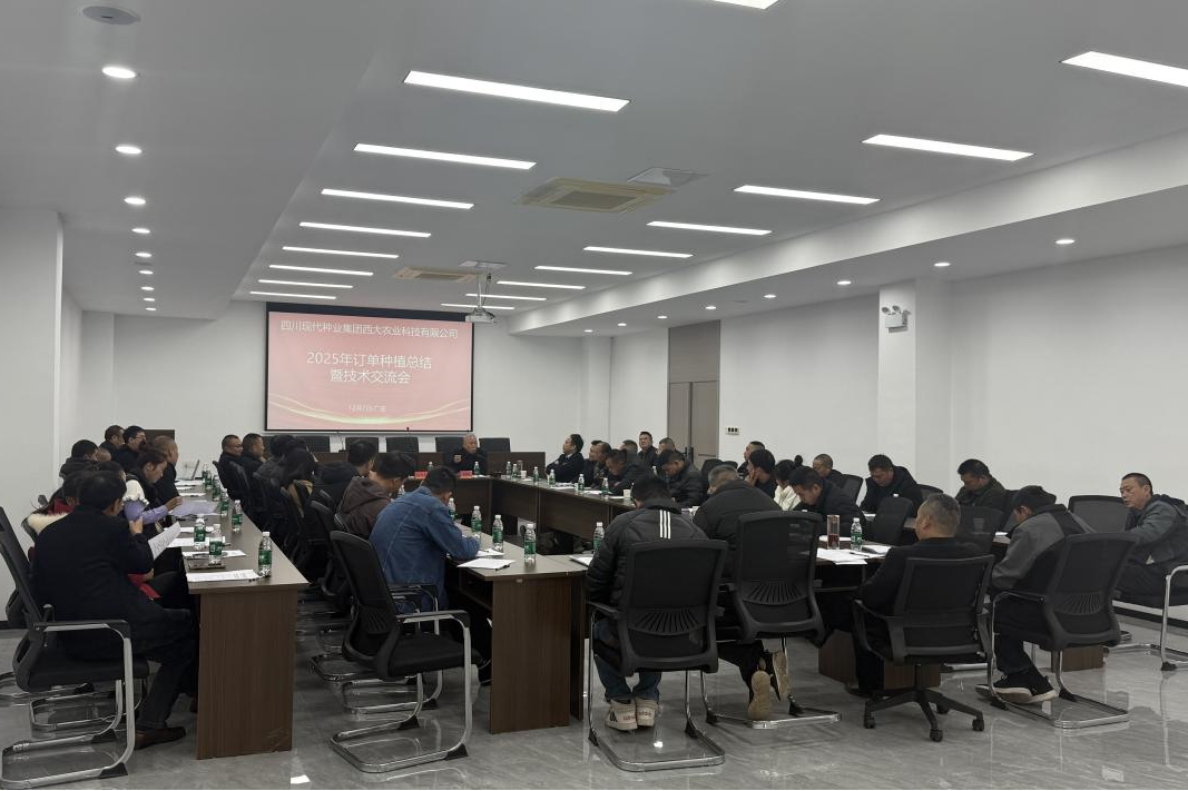 西大农科公司召开2025年订单莳植总结暨手艺交流会