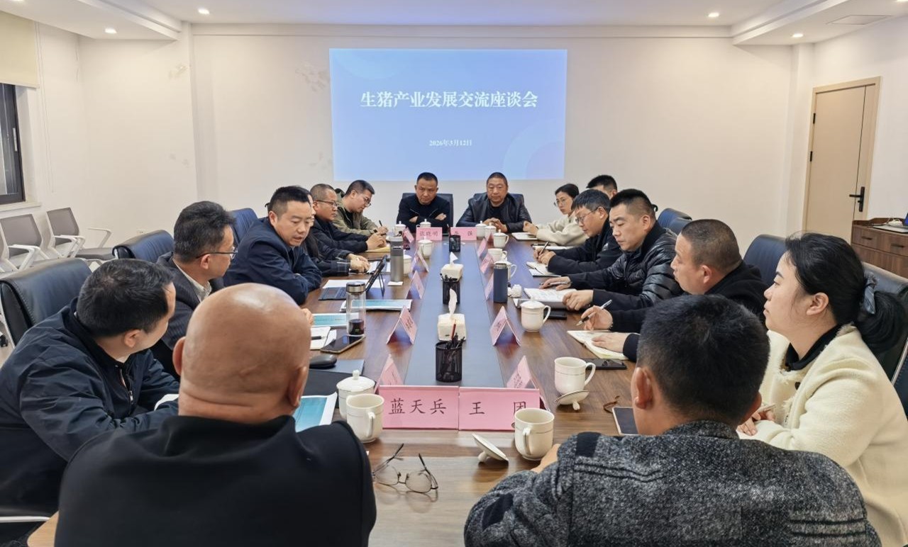 蜀芯猪公司与三台县老马镇政府举行黑猪工业开展交流座谈会